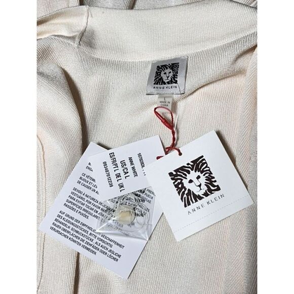 Anne Klein NWT Long Sleeve Open Front Cardigan Sweater Size Large - Picture 4 of 4